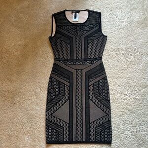 Black dress with little cream details